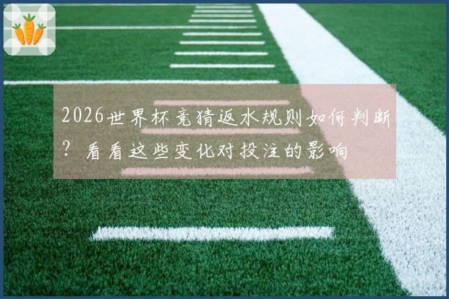 2026世界杯竞猜返水规则如何判断？看看这些变化对投注的影响